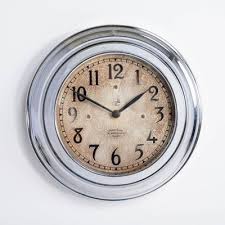 Small Wall Clock In Chrome From