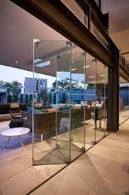 Frameless Glass Folding Sliding Doors