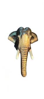 Decorative Fiber Elephant Head With