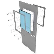 Hollow Metal Door With Lite Kit Glass