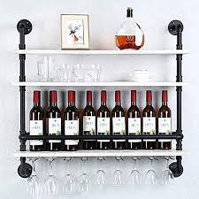 Pipe Shelving Wine Glass Rack