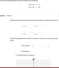 Linear Equations By Graphing 8x 4y
