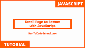 javascript scroll page to bottom