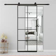 Black Iron Frame Steel Loft Doors