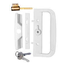 Sliding Door Lock Set Keyed Black