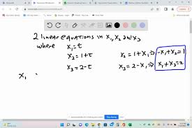 Linear Equations In The Variables