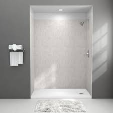 Alcove Shower Wall With Corner Shelf