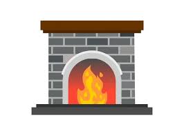 Fireplace Chimney Icon Stock Photos