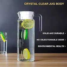 Glass Water Jug With Lid Glass Pitcher