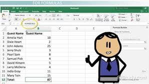 Using The Formula Bar In Excel Lesson