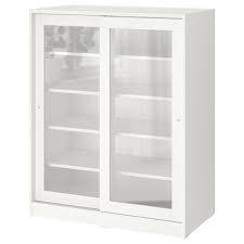 Hauga Glass Door Cabinet Grey 105x116