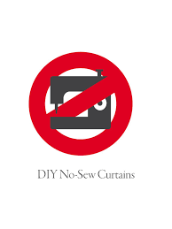 No Sew Curtains How To Make Diy