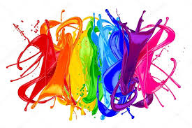 Abstract Color Splash Rainbow Stock