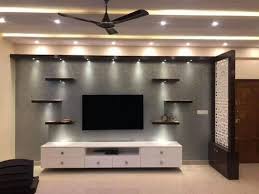 Wall Mount Wooden Tv Unit For Home At