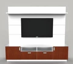Tv Panel White And Brown Finish At Rs