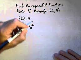 Finding An Exponential Function Given 1