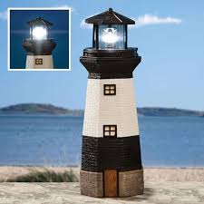 Buy Black Lighthouse Solar Garden Light