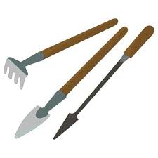 Gardening Tools On A White Background