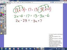 1 2 Linear Equations And Rational