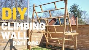 Building A Free Standing Climbing Wall