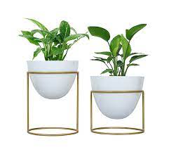 Buy Alle Metal Plant Pot With Stand