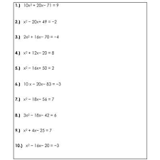 Solving Quadratic Equations Quadratics