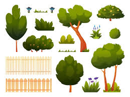 Cartoon Garden Fence Vector Images