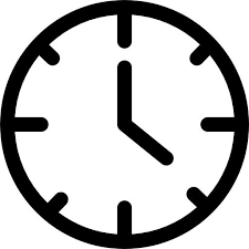 Simple Wall Clock Icon Vector Png Image