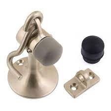 Idh By St Simons 13020 015 Solid Brass Canon Hook Door Stop Holder Satin Nickel