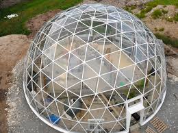 Solar Geodesic Dome Covered Cob House