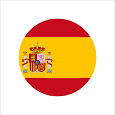 Round Spain Flag Vector Icon Isolated
