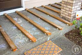 Cement Porch Into A Wood Deck