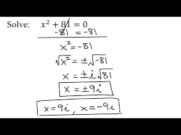 Solve The Quadratic Equation X 2 81 0