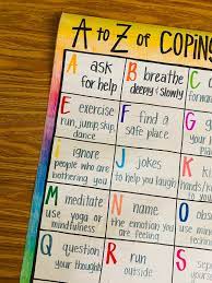 A To Z Coping Skills Anchor Chart
