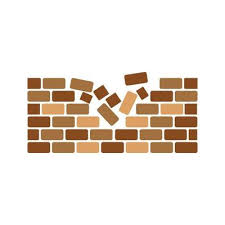 Brick Wall Icon Vector Ilration