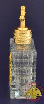 Orthodox Holy Water Bottle With Golden