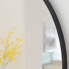 Home Decorators Collection Medium Round Black Classic Accent Mirror 24 In Diameter