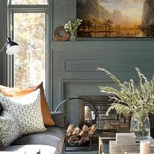 Gray Painted Brick Fireplace Surround