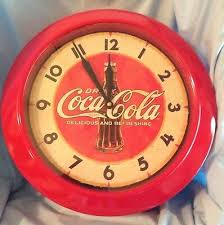 Coca Cola Metal Wall Clock Coke Depot