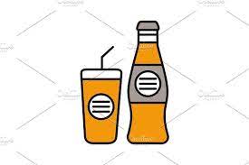 Cold Drinks Color Icon Text Message