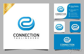 Letter C Connection Network Tecnology