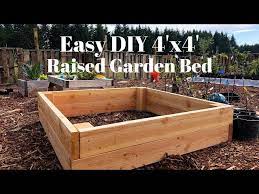 Easy Diy 4x4 Raised Garden Bed