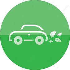 Circle Icon Green Car Icon Color Circle