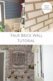 Faux Brick Wall Tutorial Two Paws