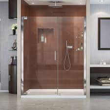 Dreamline Shdr 4151720 04 51 53 In Elegance Frameless Pivot Shower Door Brushed Nickel