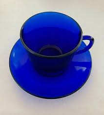 Cobalt Blue 6 Oz Cup And Saucer Set