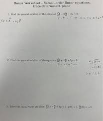 Second Order Linear Equations