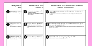 Division Word Problems Romanian Translation