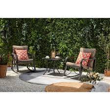 3 Piece Steel Outdoor Patio Bistro Set