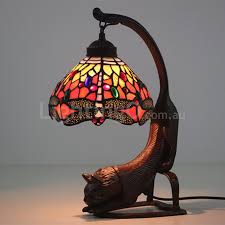 European Stained Glass Table Lamp